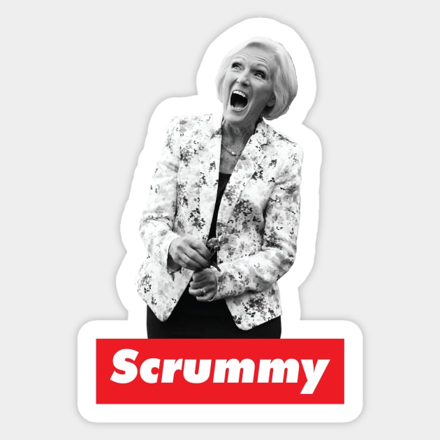 Mary Berry: Scrummy Sticker by hinoonstudio